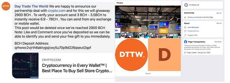 Scam over fb