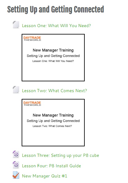 new manager training - setting up