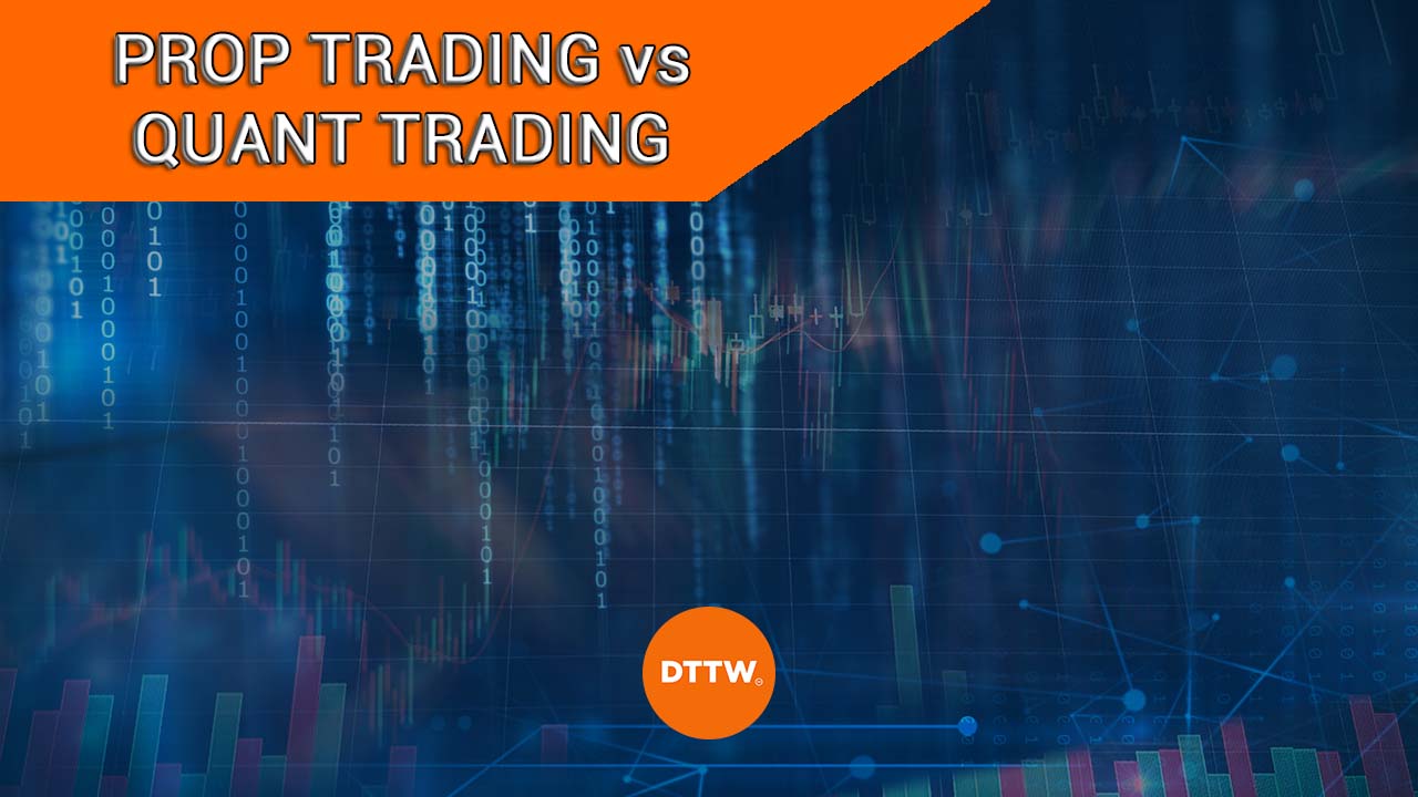 prop trading vs quant trading, a chart vs complex data